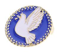 Generic Alloy Peace Dove Brooch Pin Artistic Lapel Badge for Jackets Backpacks Clothes Dripping Oil Finish Elegant Symbol for Weddings Parties Celebrations