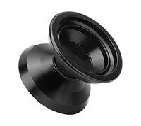 Generic Alloy Yoyo Ball Exquisite Pattern Design Toy for Beginners and Advanced Players Suitable for 1A/3A/5A Methods 14+ Years Old 2.2"x2."x1.6in with Glove (Black)