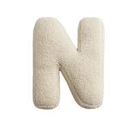 Generic Alphabet Pillow, Soft Hugging Decorative 3D English Letter Pillow, PP Cotton Fill, 38 cm x 30 cm, Novelty Decorative Accents Gift