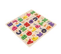 generic Alphabet Puzzle Wooden Capital Letters Early Learning Cognitive Puzzle Board Intellectual Development Enlightenment Toys