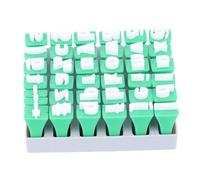 Generic Alphabet Stamps, Clay Letter Stamps for Kids, DIY Pottery Tool with Lowercase Letters & Symbols for Decorating