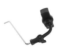 Generic Alto Saxophone Phone Holder Sax Lyre Clip with Portable Design and Adjustable Angles, Abs and Stainless Steel Material, for Practice Sessions and Learning, Secure Black Phone Mount