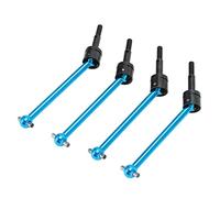 Generic Aluminium Alloy 4pcs RC Metal Universal CVD Drive Shaft Set for TT02B 1/10 RC Car, for Racing Fans (Blue)