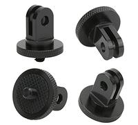 Generic Aluminium Alloy Mini Tripod Adapter for Motion Cameras Durable 1/4 Inch Interface for and YI Cameras Black 1PC