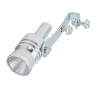 Generic Aluminium Alloy Turbo Sound Exhaust Pipe Whistle Car Mod Part TC XL for General Purpose Vehicles (Silver)