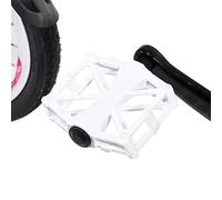 Generic Aluminium Anti Skid Lightweight Bicycle Pedals for Road Racing, 3 Bright Colors 1 Pair Durable Platform Pedal for Cycling Enthusiasts (White)
