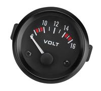 Generic Aluminum Alloy 12V Voltmeter, Stable Performance Voltage Gauge for Vehicles, 52mm/2in, 1 Unit
