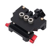 Generic Aluminum Alloy Doweling Jig Kit, Self Centering Woodworking Tools, for Flat Pack Furniture, Round Wood Tenon Wood Panel Glue Splicing
