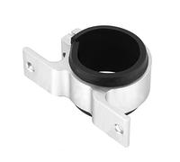 Generic Aluminum Alloy Durable 50mm Fuel Pump Mounting Bracket Clamp for Car Fuel Filter Easy Installation for Universal (Silver)