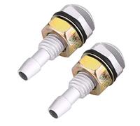 Generic Aluminum Alloy Windshield Washer Nozzle 2pcs Set Durable Spray Nozzle for Car Glass Cleaning (Silver)
