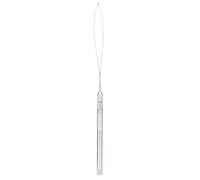 Generic Aluminum Handle Pulling Needle Threader Lightweight Durable for Hair Extension Tools with Stainless Steel Loops 3 Piece Set