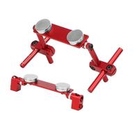 Generic Aluminum Magnetic Body Shell Mount Kit, Lightweight Design for HSP 1/10 RC Racing Car, Durable CNC Alloy Construction (Red)