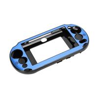 Generic Aluminum Metal Skin Protective Cover Case Stylish Design for PSV 2000 Handheld Game Console for Everyday Use (Blue)