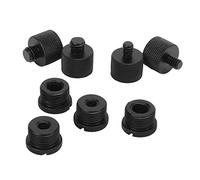 Generic Aluminum Mic Thread Adapter Stable Knurled Surface Easy Disassembly for Blue Snowball Ice Mic, Mount Cameras, Video Lights on Stand, High Performance Microphone Conversion Screw Adapter