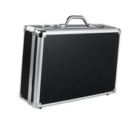 Generic Aluminum Tool Case, Universal Box, Carrying Case, Lock, Foam, Aluminum Alloy for Storage, Travel, Documents, Camera, Household Organization, Combination Lock, XL and Black