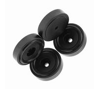 Generic Amplifier Feet Durable Aluminium Alloy Pads Feet for Real Surround Sound, 4PCS 40 * 10mm Anodizing Sand Blasting for Amplifier, Speakers Stand (Black)