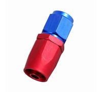 Generic AN6 Racing Oil Fuel Line Hose End Swivel Male Fitting Adapter Durable Bright Appearance for Fuel Tube Oil Cooler with an-6 Ends Blue Red Color (AN6-0°)