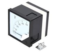 Generic Analog AC Voltage Meter with 1.5 Accuracy for Electronic Devices, Panel Meter for Industrial Use AC 0-500V, 2 Bracket Included