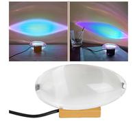 Generic Angel Eyes Projection Night Light, Crystal Decorative Bedroom Living Room Atmosphere Light, Warm White LED, 5W, Table Mount, Color-changing, Image Projection