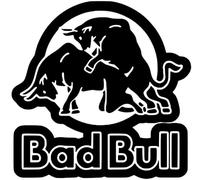 Generic Angry Bad Bull Vinyl Decal - Aggressive Bull Head Sticker for Trucks, Cars, Vans & Laptops - Waterproof & UV Resistant - Large 5" Matte Black Decal for Windows, Bumpers, and Toolboxes