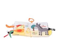 Generic Animal Cloth Book, Interactive Tail Cloth Book Bright Color Portable for Baby for Holiday Party (Farm)