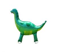 Generic Animal Walking Balloons - Giant 31.5" 4D Stand-Up Cat/Dog/Tiger/Elephant Foil Balloon, Pull Rope & Wheels for Helium-Free Play, Interactive Kids Party Decoration & Toy (1 Set)