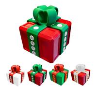 Generic Annoying Gift Box - Funny 3D Printed Puzzle Box with Screws, Twist Storage, Green/Red, 8*8*8cm, Perfect for Christmas, Birthday, Anniversary, Celebrations