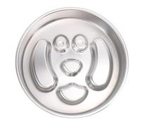 Generic Anti Choking Slow Feeder Dog Bowl Durable Stainless Steel Non Spill Design for Small and Large Pets 8.07 X 1.77in (Puppy Style)