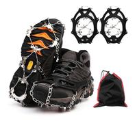 Generic Anti Slip Shoe Grips, Ice Snow Grips Stainless Steel Crampons Ice Cleats Walk Traction Cleats For Hiking Fishing Walking (XL)