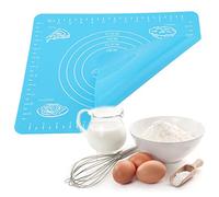 Generic Anti Slip Silicone Baking Mat, Non Stick Rolling Dough Pad for Baking, Bright Blue Color, 29.3 * 26cm, 1 Piece