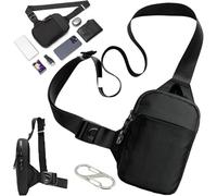 Generic Anti-Theft Bag with Zipper Lock and RFID Protection, Waterproof and Breathable, Adjustable and Comfortable Shoulder Strap, Ideal Companion for Daily Use and Travel, Black, Large