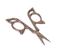 Generic Antique Style Stainless Steel Tailor Scissors for Sewing Crafting and DIY Projects with Blades and Comfortable Handle (Brown)