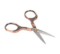 Generic Antique Vintage Sewing Scissors for Embroidery Craft, Retro Scissor Hand Embroidery Scissors for Craft Needle Work, Stainless Steel Silver Multicolor 4.9 Inches for Sewing Hobbyists (Bronze)