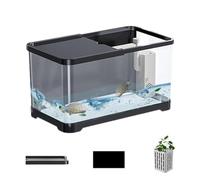 GENERIC Aquarium Kit | Creative Fish Tank With Basket Tanks | Compact Saltwater Tank For Jellyfish, Guppy, Shrimp, Small