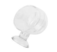 Generic Aquarium Transparent Feeder Container for Red, Sturdy Suction Cup Fish Feeding Cup for Small Tropical Fish, Glass Hole for Freshwater, Saltwater, and Aquarium (#3)