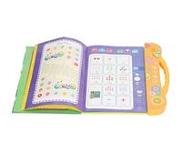 Generic Arabic Alphabet Electronic Book Interactive Learning Sound Books for Children’s Language Skills, Non- Plastic, 25.5x23cm, 1 Book & 2 Pens (Orange)