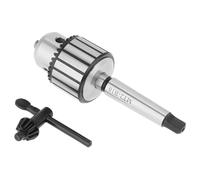 Generic Arbor Key Type Drill Chuck Mini Lathe Tool with High Carbon Steel for Accurate Drilling Operations, Suitable for Drilling Machines, 1 Set of Lathe Drill Chuck for Workshop