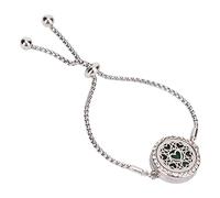 Generic Aromatherapy Diffuser Bracelet Hollow Stainless Steel Adjustable Essential Oil Perfume Bracelet for Unique Gift Thanksgiving, Christmas Graduation Ceremony