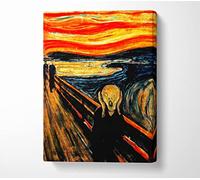 Generic Art Classic Edvard Munch The Scream Canvas Art Print - Expressionist, 20 x 32 Inches, Living Room, Bedroom