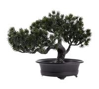 Generic Artificial Bonsai Pine Tree in Pot, Realistic Imitation Pine Ornament for Desk and Shelf Decor, Small Artificial Potted Plant for Home and Office Decoration