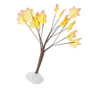 Generic Artificial Mini Maple Tree 13cm Autumn Fall Model Tree for Halloween Village Diorama and Thanksgiving Decorations