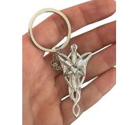 Generic Arwen Keyring Pendant Silver Colour Star of the Vesper Aragorn Gadget Accessories Gift Idea Magic Fantasy Cosplay