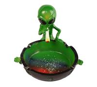 Generic Ash Tray for Weed Smoking Alien Fantasy Ashtray Decor for Home Office, Ornament Gifts (Green)