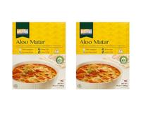 Generic Ashoka Ready Meals Aloo Matar 280g | Authentic Indian Potato & Peas Curry | 100% Vegetarian | Microwaveable & Easy to Prepare (Pack of 2)