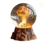 Generic Atomic Bomb Explosion Mushroom Cloud Night Light Lamp, Resin, Cranberry