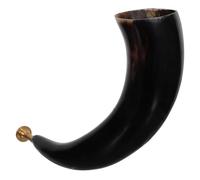 Generic Authentic Viking Drinking Horn Featuring Cowboy Inspired Aesthetic Made from Genuine Ox Horn with Excellent Projection and Portable Design for Rustic Themed Decorations