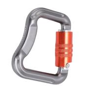 Generic Auto Locking, Lightweight Yet Powerful Climbing Rock Climbing Heavy Duty 20KN Aluminum Alloy D Shaped with Anti Slip Design for Versatile Outdoor Companion, Easy One Hand (Gray)