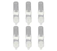 Generic Automatic Birds Cage Water Feeder Professional Spill Proof Design for Pet Birds Cockatiels Budgies Lovebirds 6pcs (150ml)