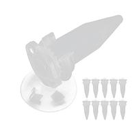 Generic Automatic Fish Feeder, Automatic Fish Feeder For Aquarium Feeding Tube Brine Shrimp Eggs Food 10Pcs Red Funnel Cup Tank Feeding Cup For