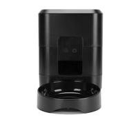 Generic Automatic Pet Feeder, Timing Feeding Portion Control Convenient WiFi Connection for Cat Dog Dry Food Dispenser, Ensure Your Pet Eats Timely and Stays (Black)